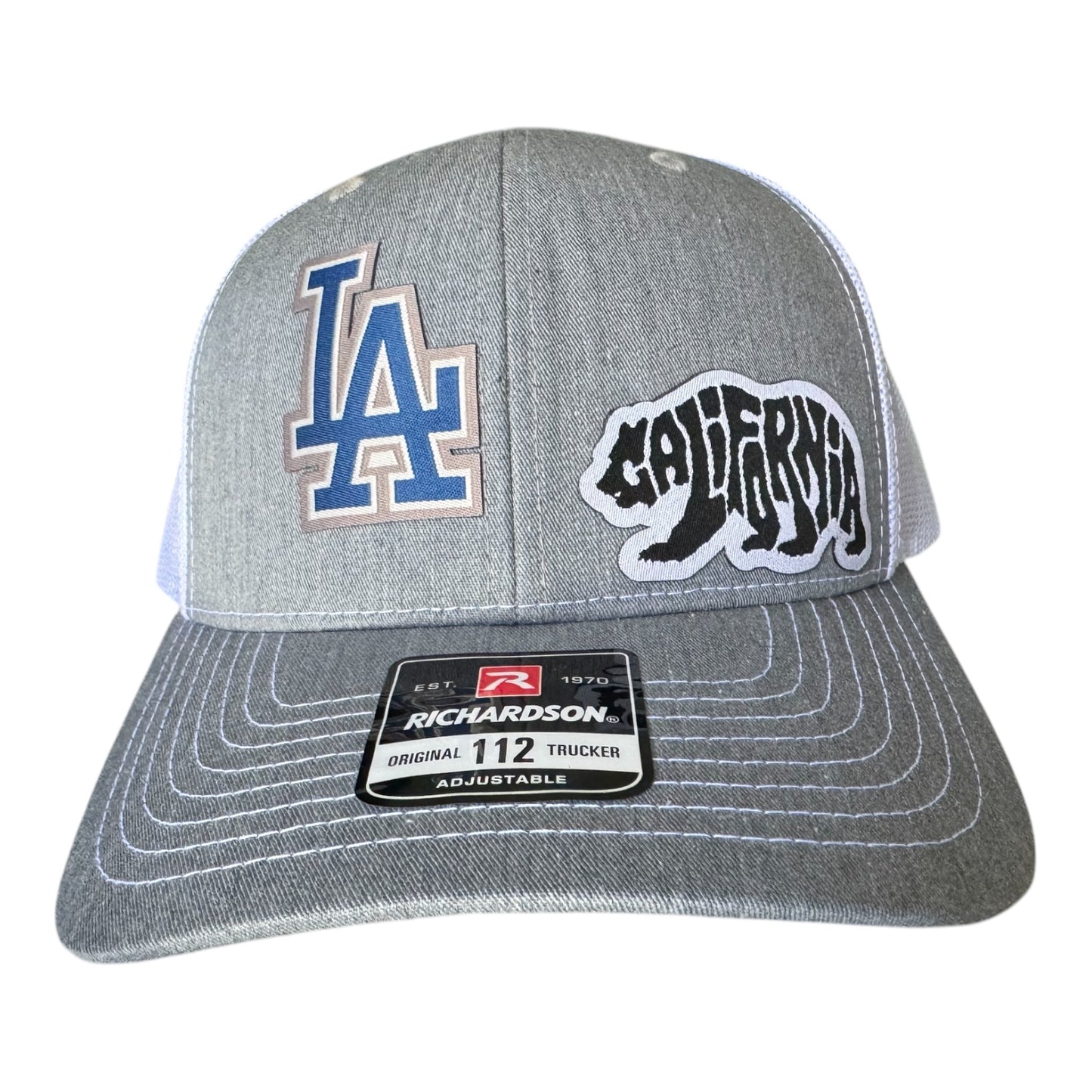 Los Angeles California, men’s trucker hat adjustable snap back