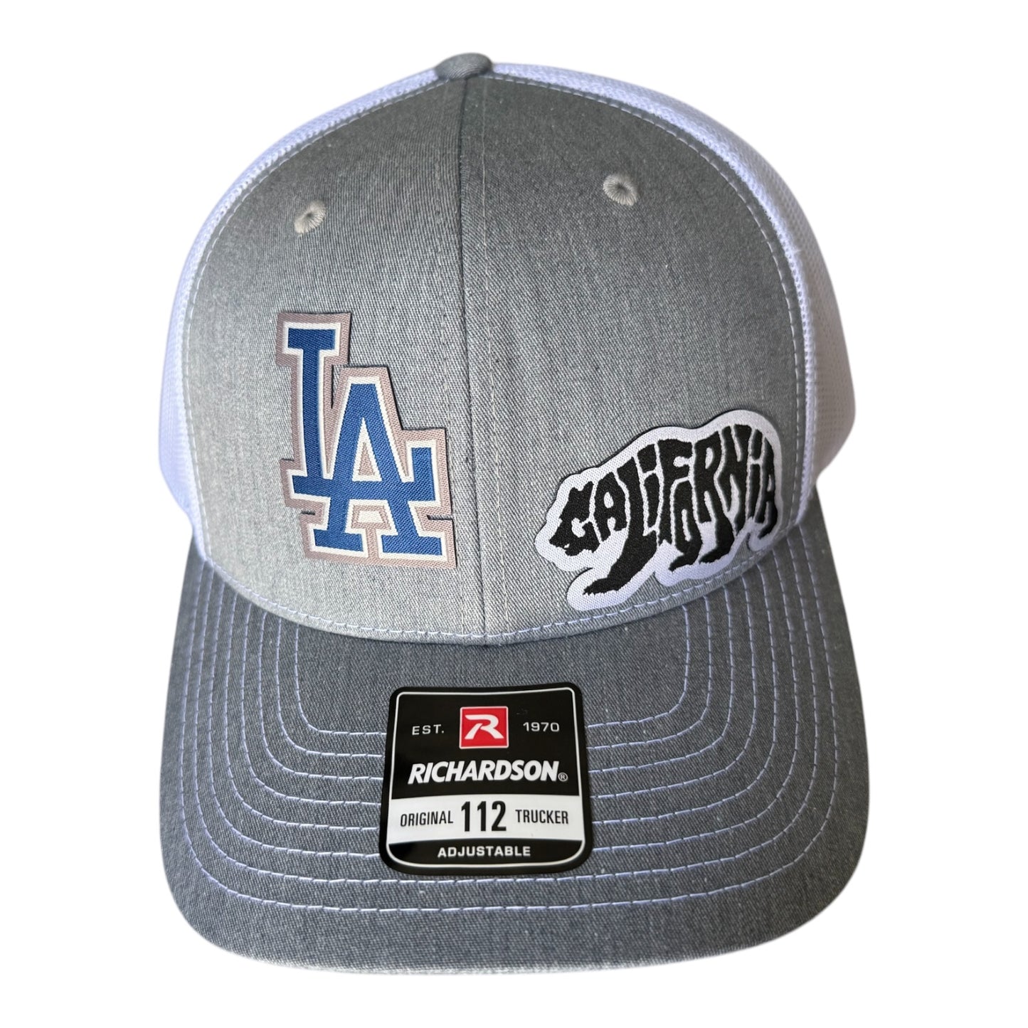 Los Angeles California, men’s trucker hat adjustable snap back